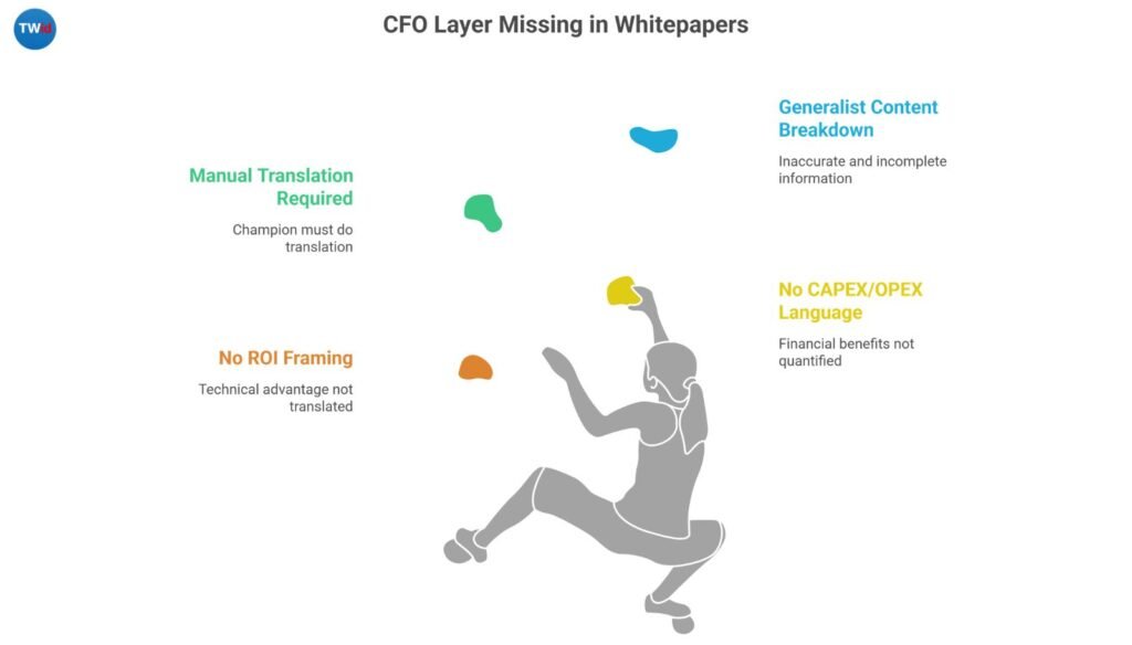 Comparison showing how a telecom ghostwriter for hire translates technical claims into CFO-ready CAPEX OPEX language for FTTH vendors